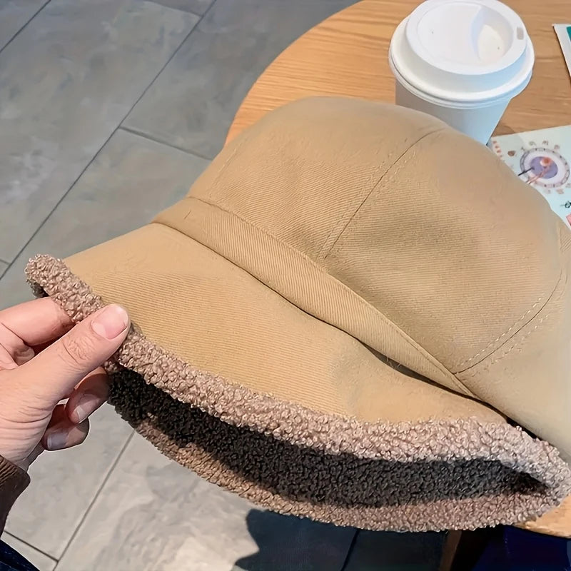 Women’s Thick Velvet Fisherman Bucket Hat