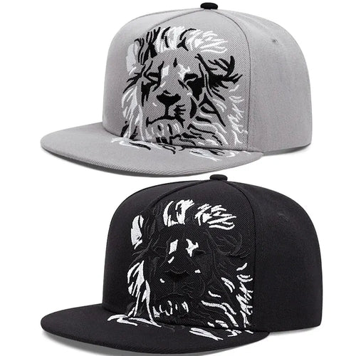 New Men Women Lion Embroidered Baseball