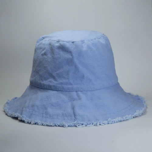 Spring Summer Cotton Travel Bucket Hat
