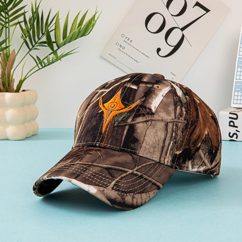 Unisex Leaf Print Camouflage Baseball Cap