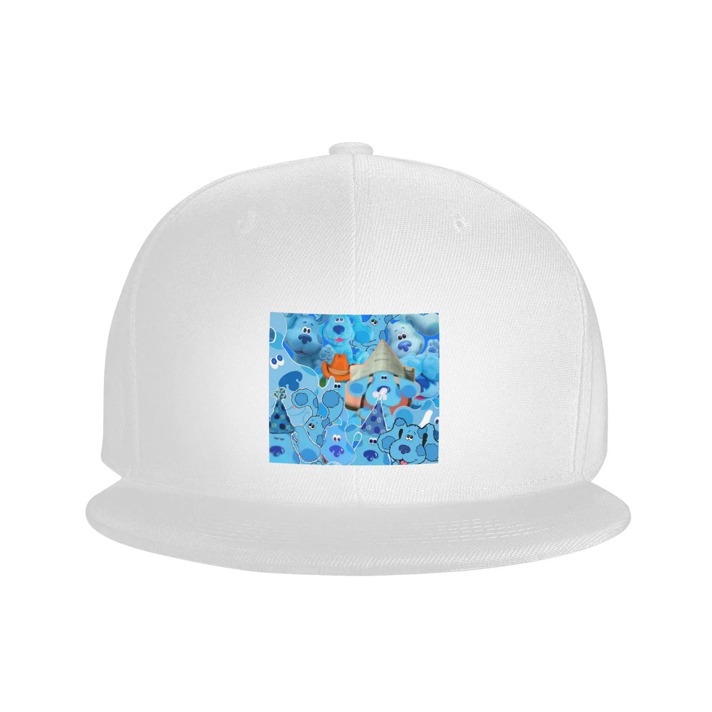 Blue Cartoon Dog Kids Style Snapback Cap
