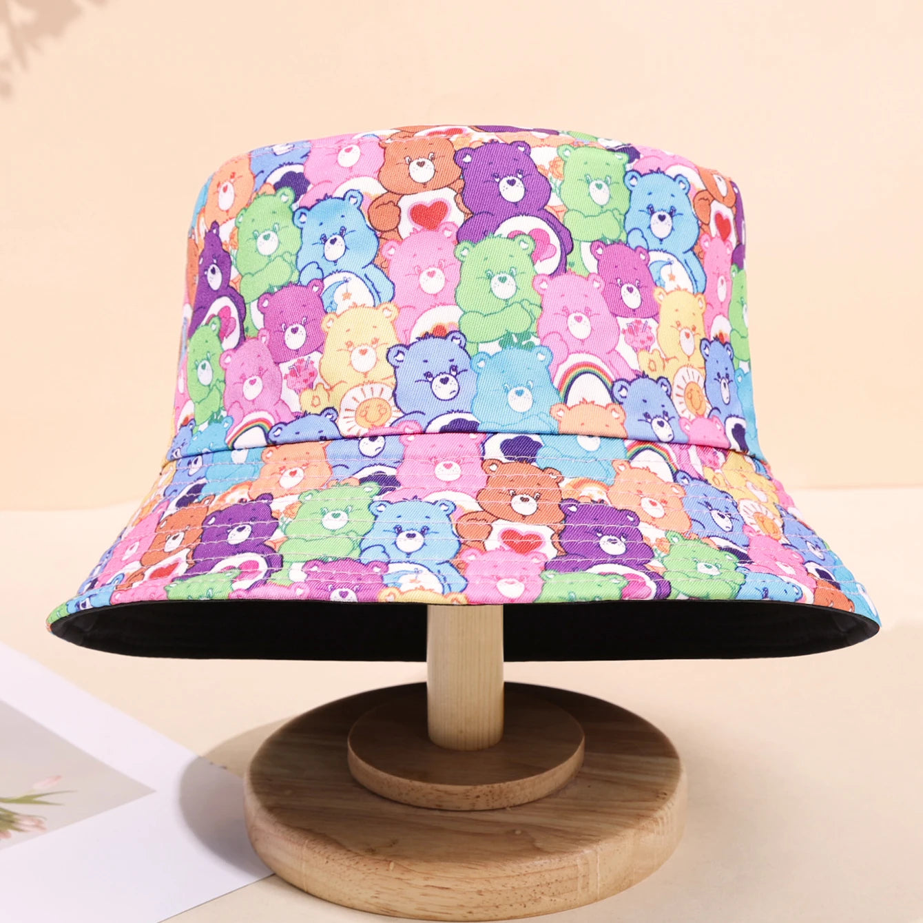 Teddy Bear Printed Fashion Sun Bucket Hat