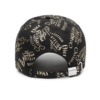 Full Print Letters Embroidery Fashion Baseball Cap