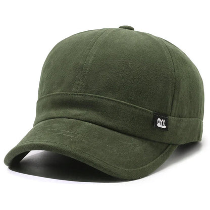 Vintage Short Brim Woven Baseball Cap