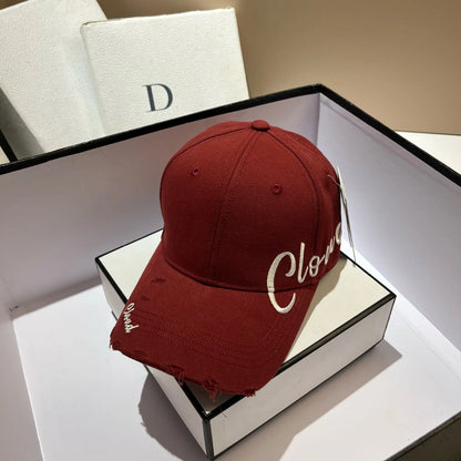 Vintage Letter Embroidery Adjustable Baseball Cap