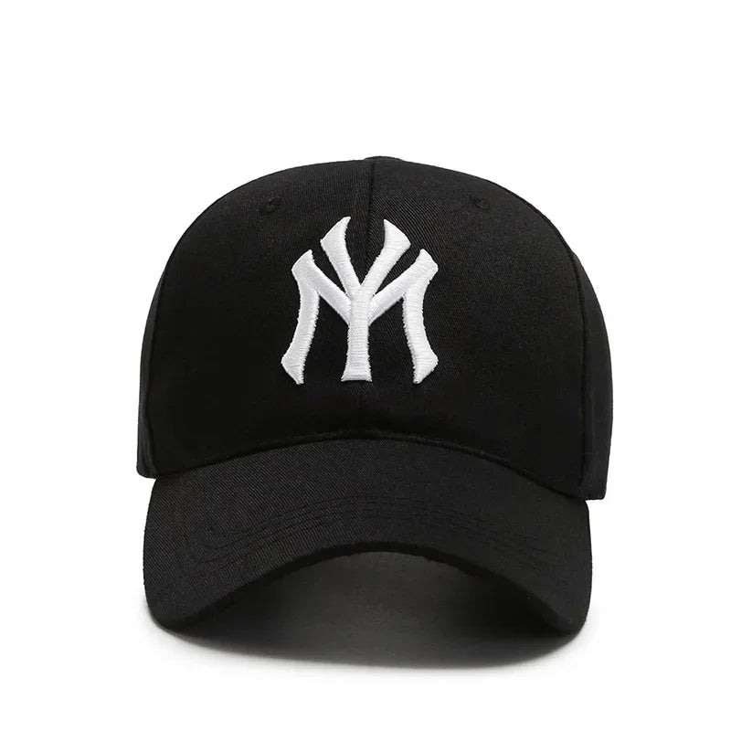 Korean Hard Top Letter Embroidered Baseball Cap