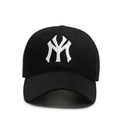 Korean Hard Top Letter Embroidered Baseball Cap