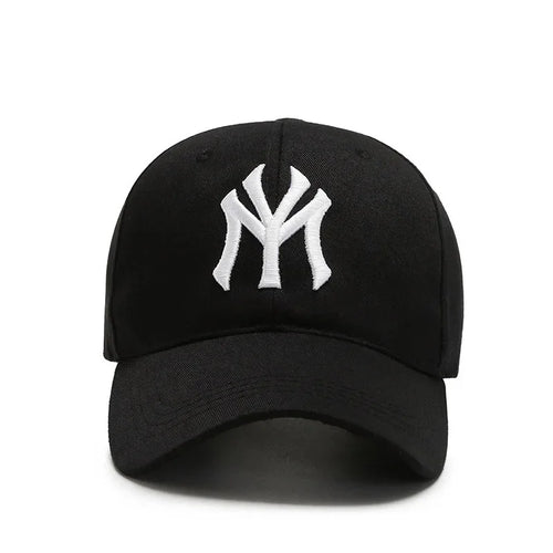 Korean Hard Top Letter Embroidered Baseball Cap