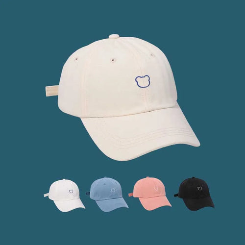 Cute Bear Adjustable Cotton Baseball Cap