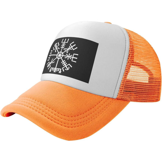 Viking Vegvisir Compass Mesh Snapback Outdoor Baseball Cap