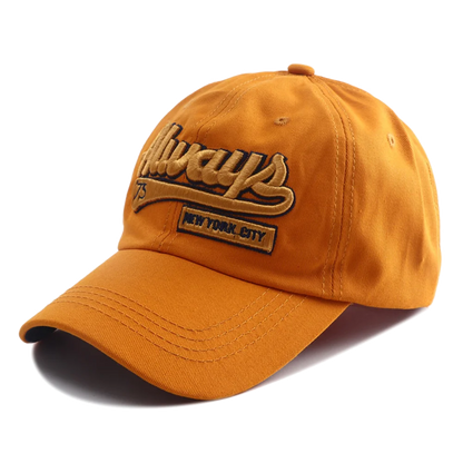 Korean Letter Embroidered Snapback Baseball Cap