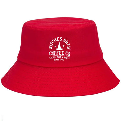Customize Witches Brew Cotton Halloween Festival Streetwear Bucket Hat