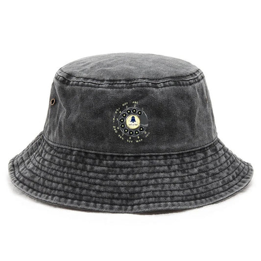 Customize Washed Vintage Cowboy Theme Adventure Outdoor Bucket Hat