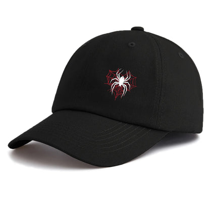 Minimalist Spider Print Retro Baseball Cap