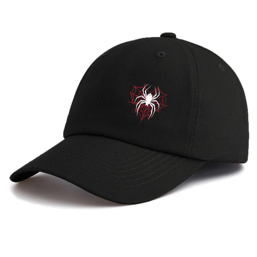 Minimalist Spider Print Retro Baseball Cap