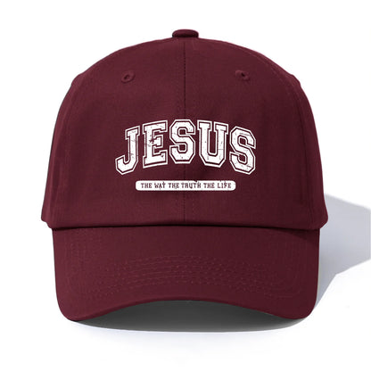 Minimalist Jesus Print Retro Dad Baseball Cap