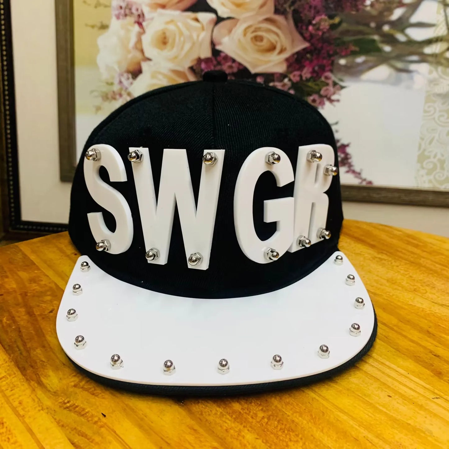 Unisex Heavy Letter Sequin Hip-Hop Cap