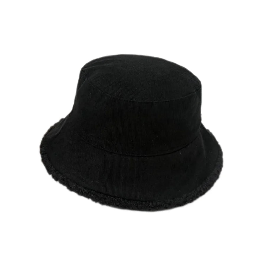 Children Double Sided Lamb Wool Bucket Hat