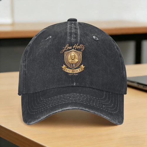 Lou Holtz Logo Washed Adjustable Baseball Cap