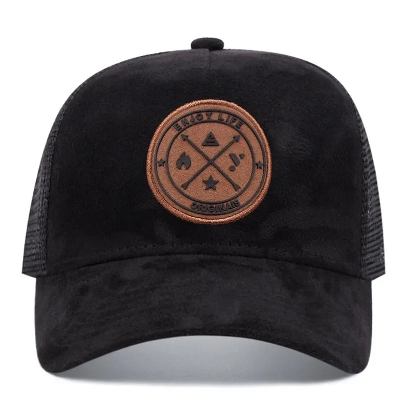 Unisex Embroidered Letter Patch Outdoor Baseball Cap