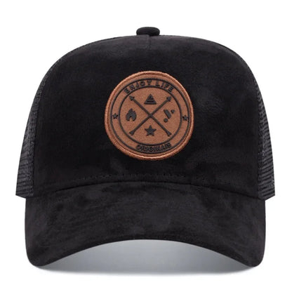 Unisex Embroidered Letter Patch Outdoor Baseball Cap