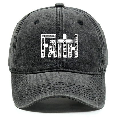 Faith Printed Adjustable Snapback Retro Baseball Cap