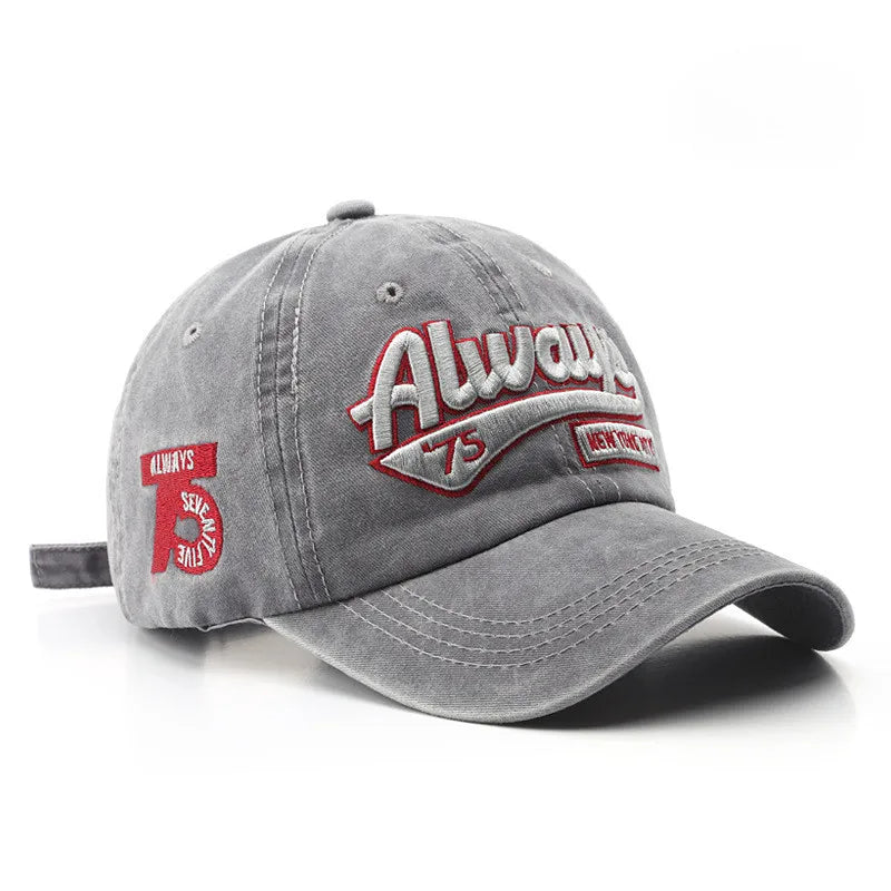 Always 3D Embroidery Vintage Baseball Cap