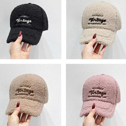 Washed Denim Embroidered Baseball Cap
