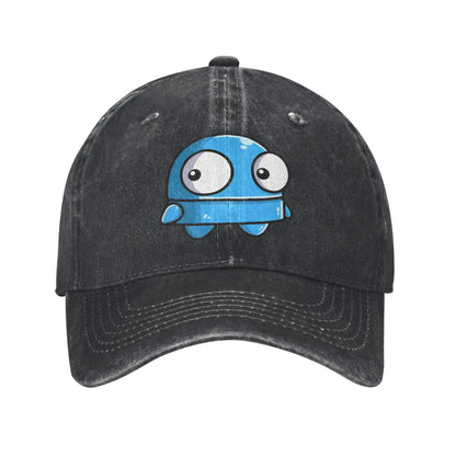 Vintage REPO Robot Horror Anime Denim Baseball Cap