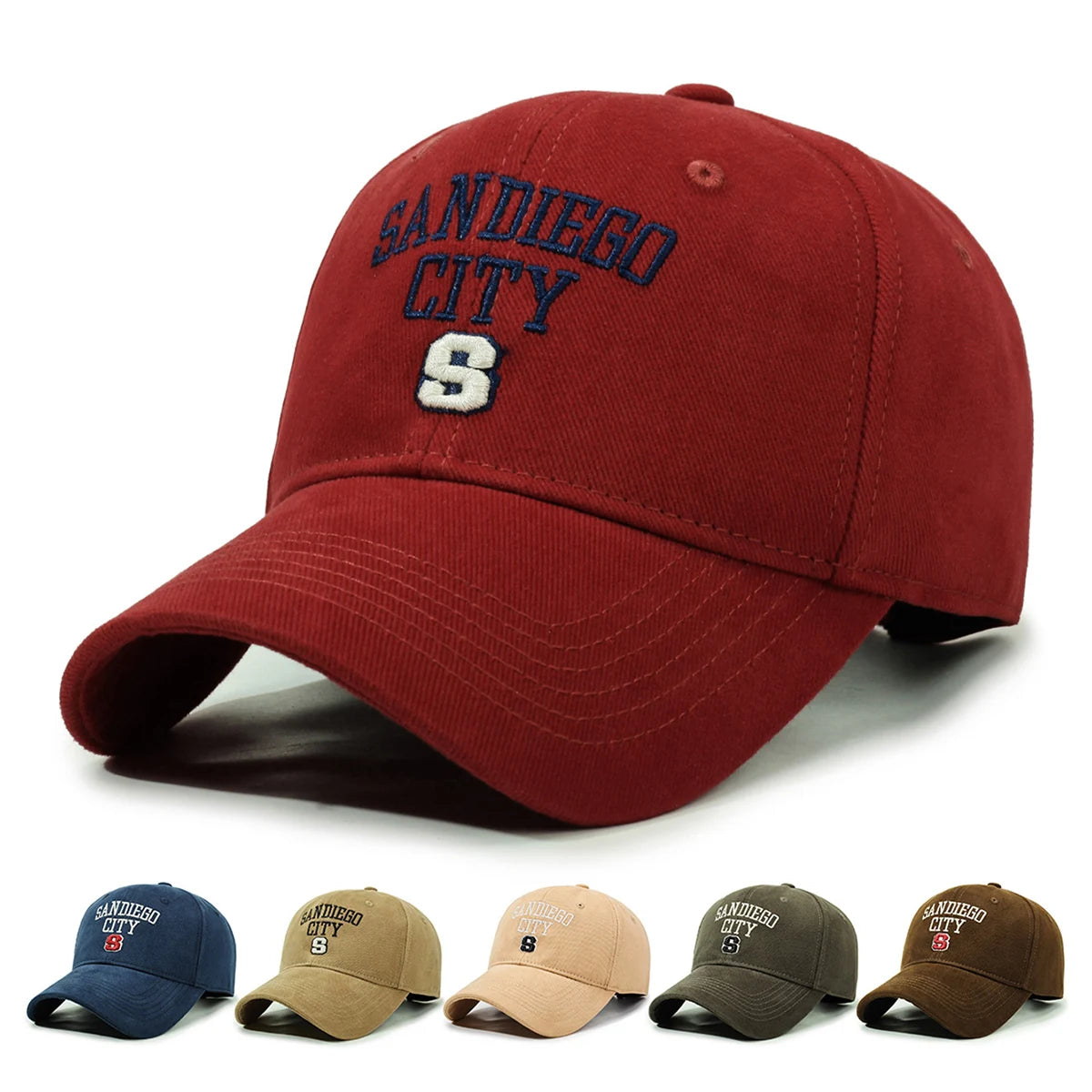 Wide Brim Face-Slimming Baseball Cap