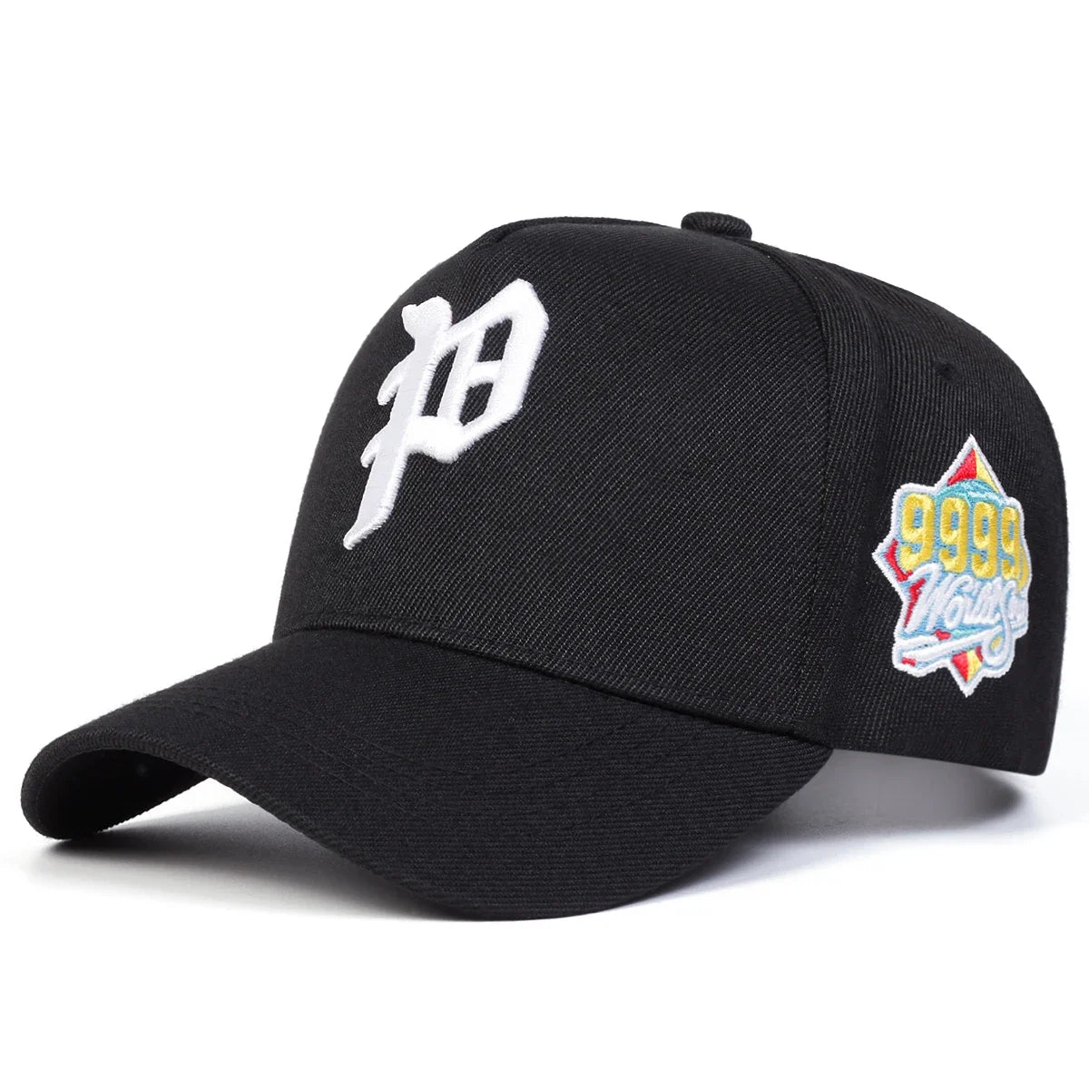 Unisex Gothic P Letter Embroidery Casual Baseball Cap