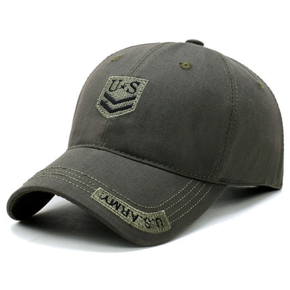 US Letter Embroidered Outdoor Baseball Cap