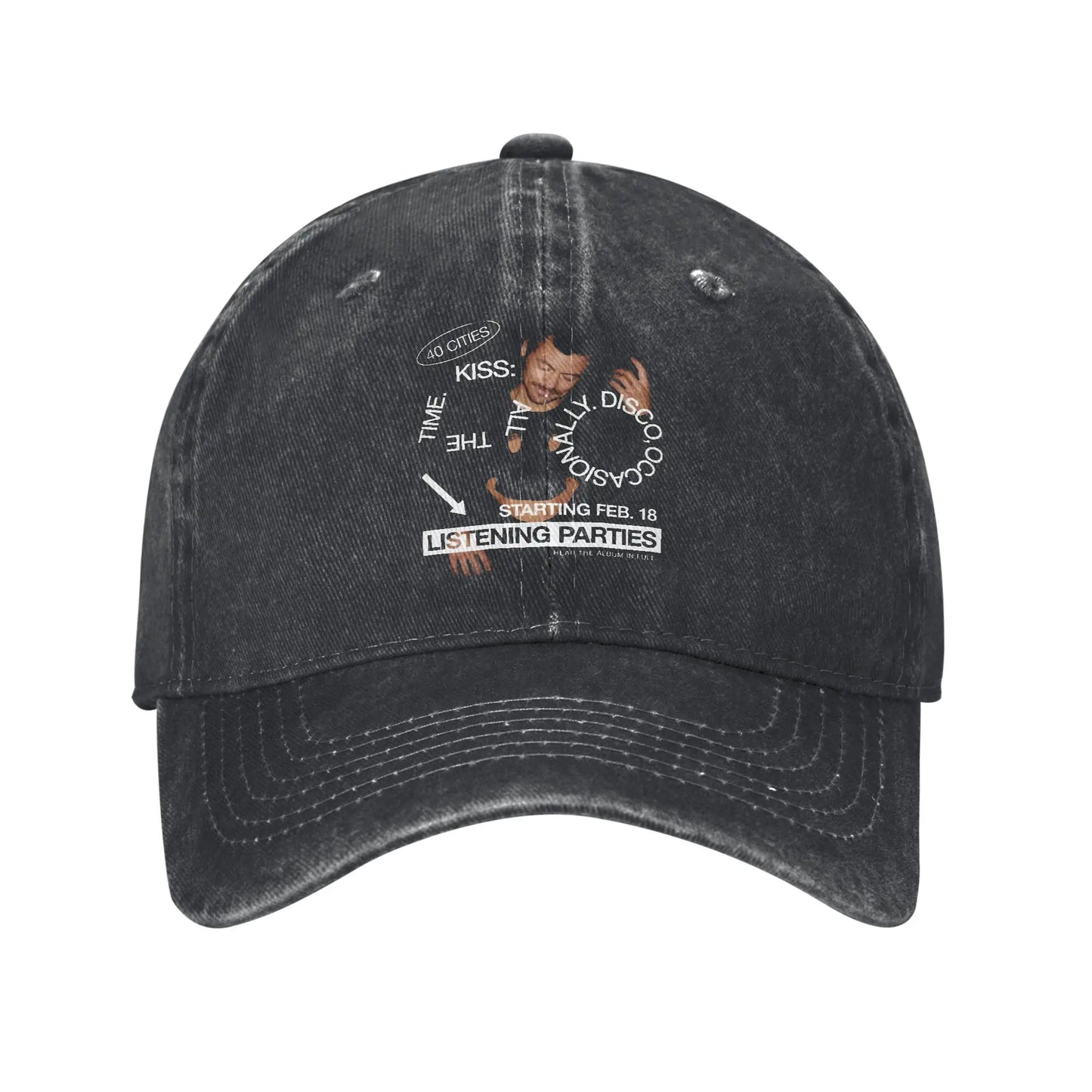 Retro Harry Styles Disco Denim Baseball Cap