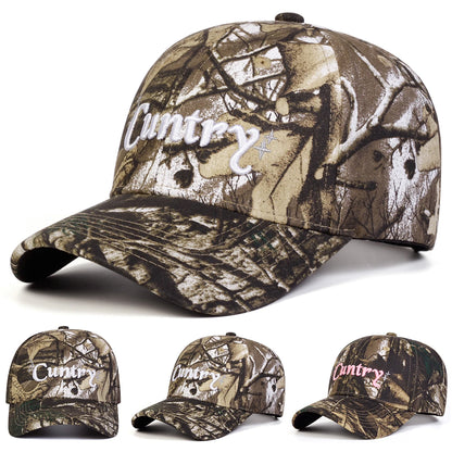 Cuntry Embroidered Camouflage Baseball Cap