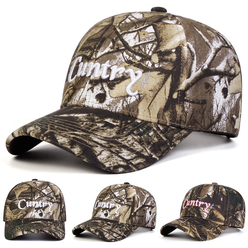 Cuntry Embroidered Camouflage Baseball Cap