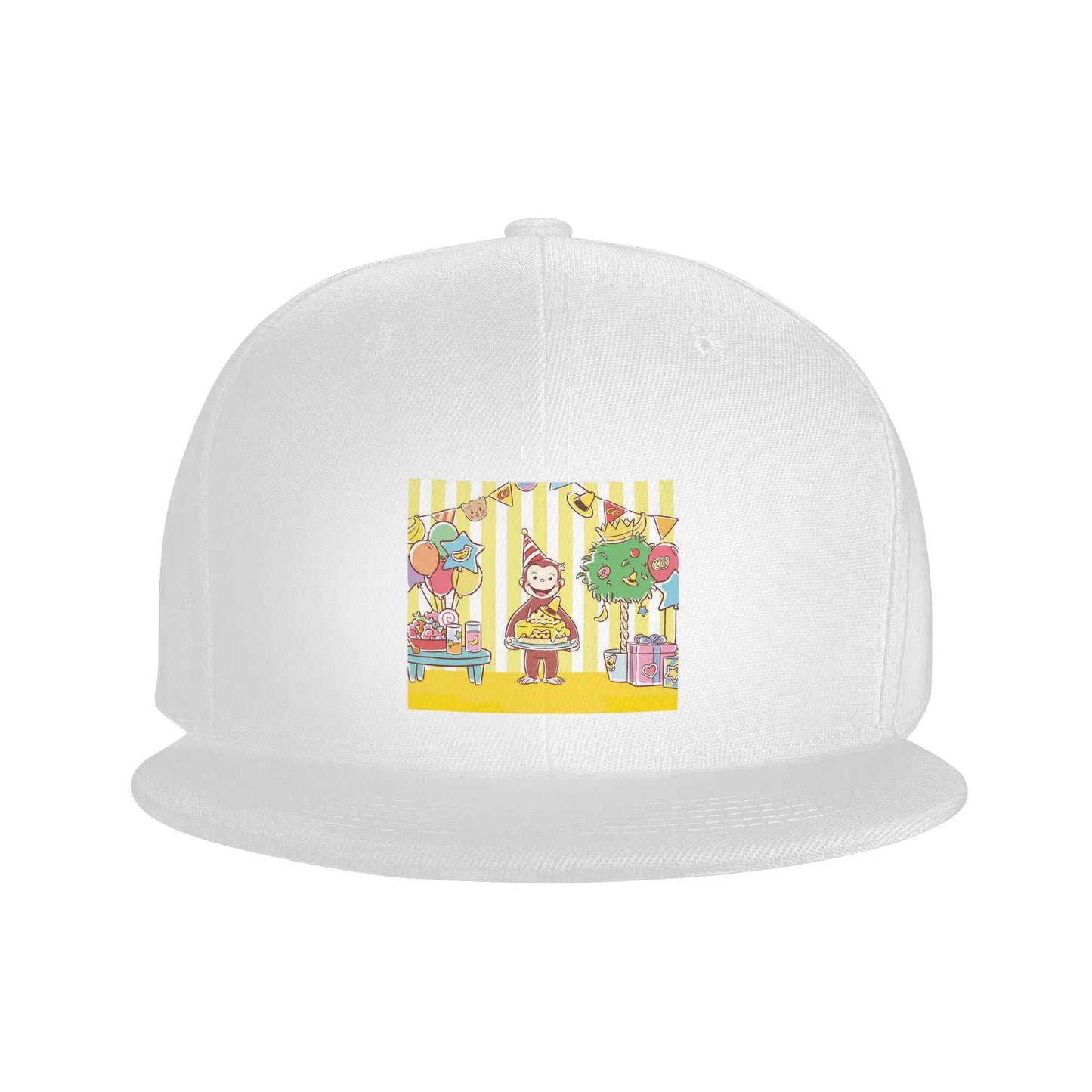 Curious George Monkey Cartoon Casual Snapback Cap