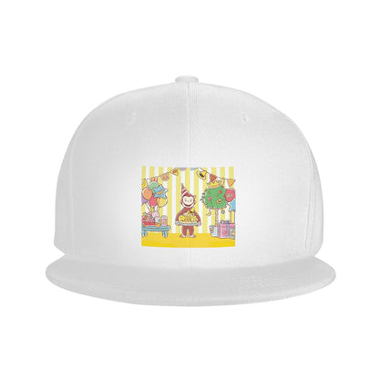 Curious George Monkey Cartoon Casual Snapback Cap