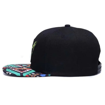 Unisex Green Fingers 6 Embroidery Hip-hop Hats