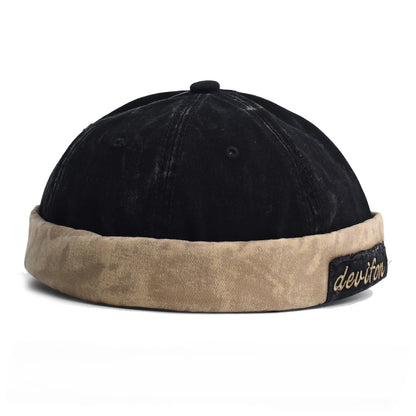 Retro Washed Brimless Docker Bucket Hat