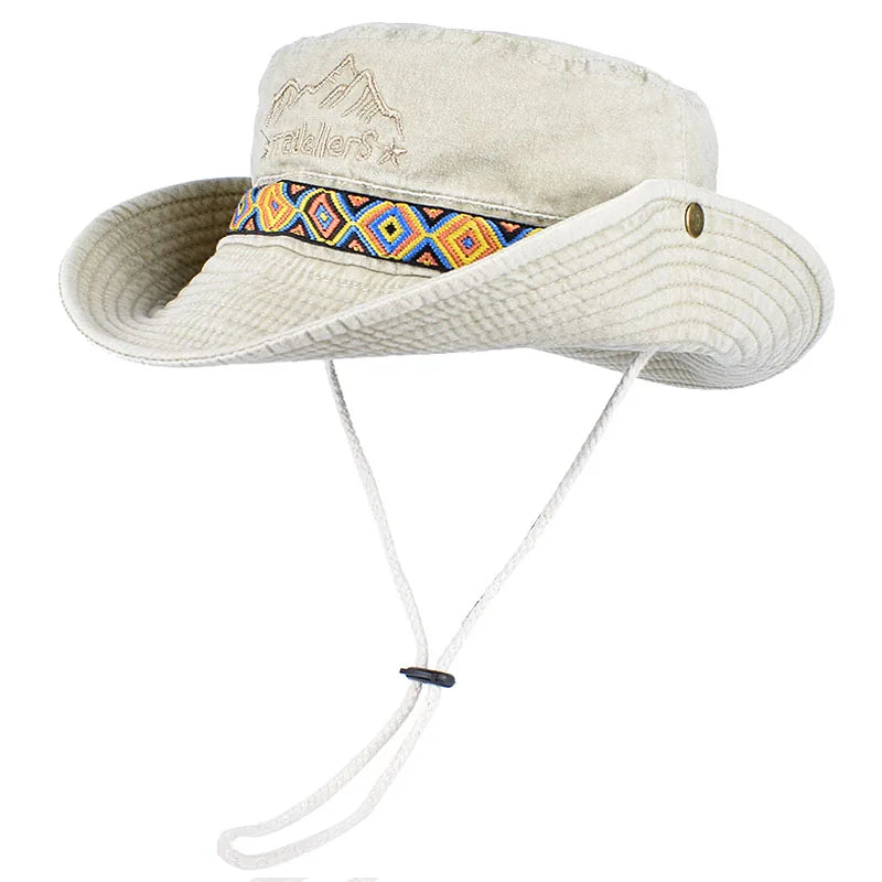 Unisex Outdoor Embroidered Cotton Fishing Hat