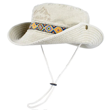 Unisex Outdoor Embroidered Cotton Fishing Hat