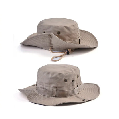 Summer Outdoor UV Protection Wide Brim Bucket Hat