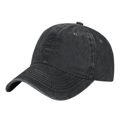 Ayrton Senna Retro Washed Racing Baseball Cap
