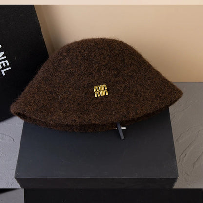 Luxury Fluffy Wool Winter Bucket Hat