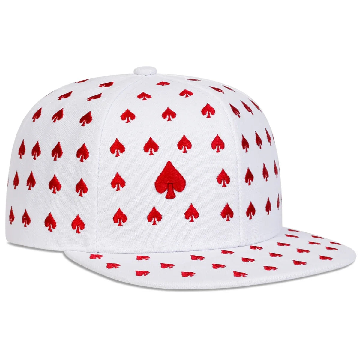 Unisex Poker Pattern Embroidery Hip-hop Hats