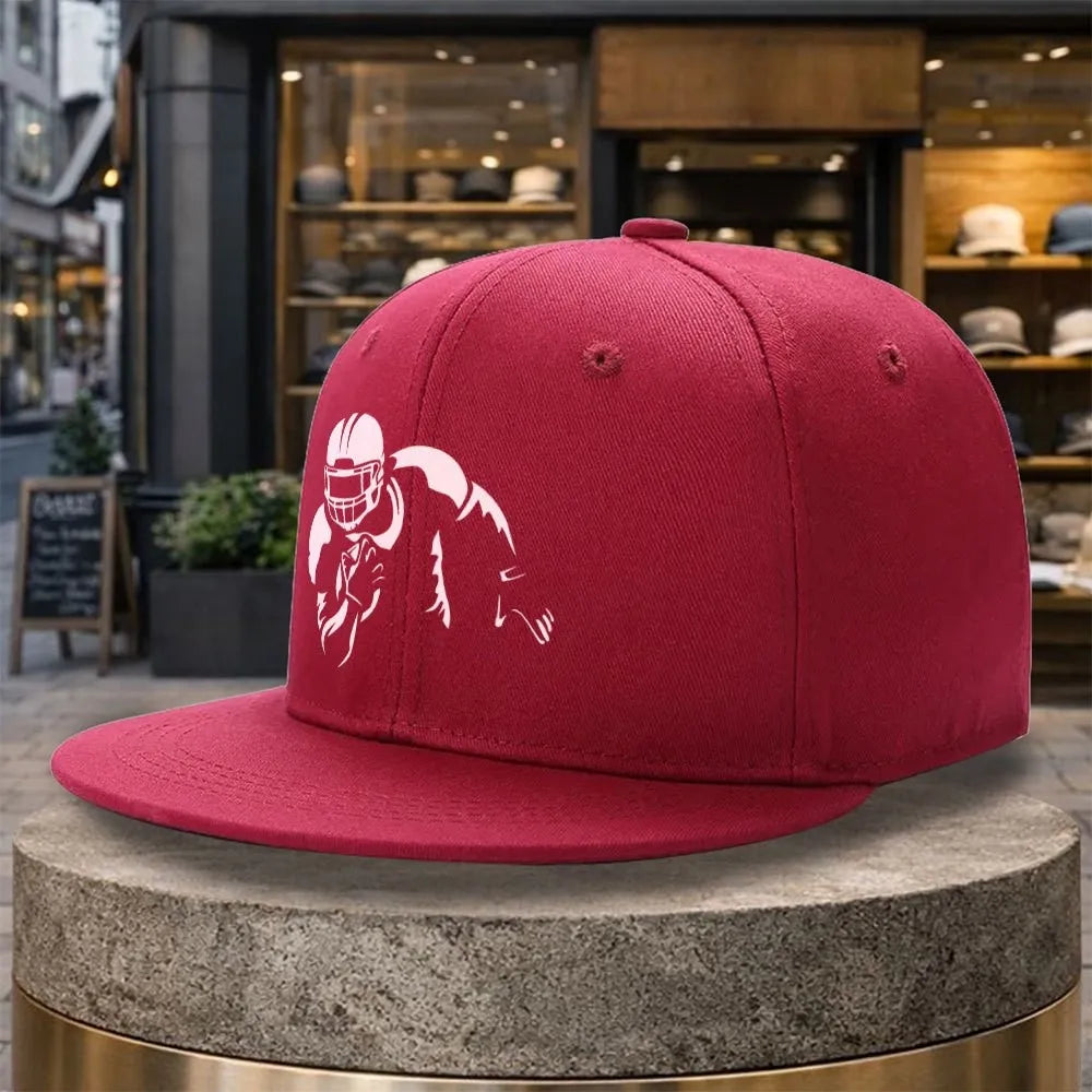 American Football Player Print Outdoor Snapback Cap