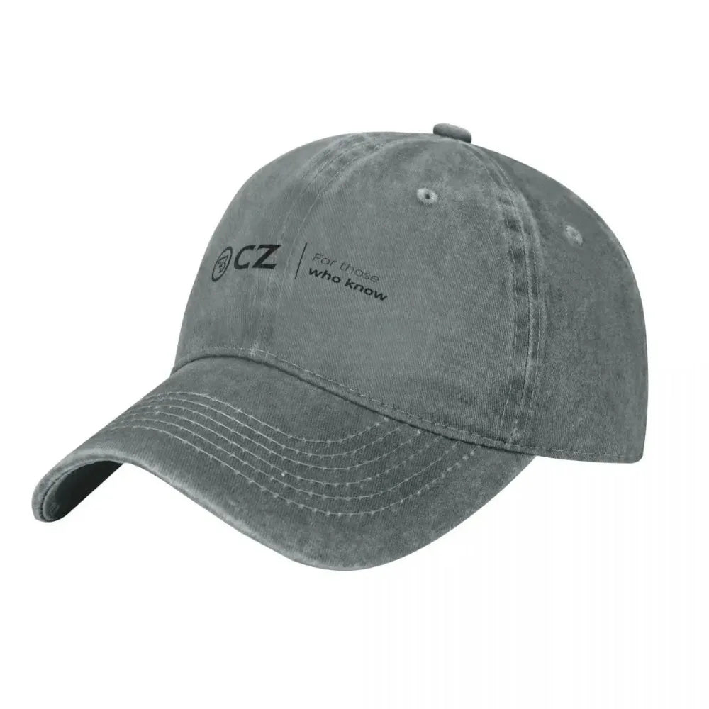 Ceska Zbrojovka Distressed Denim Baseball Cap