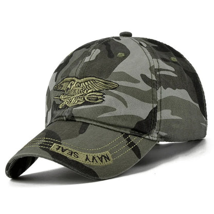 Unisex Navy SEAL Embroidered Adjustable Baseball Cap