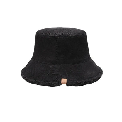 Korean Casual Lamb Wool Winter Bucket Hat