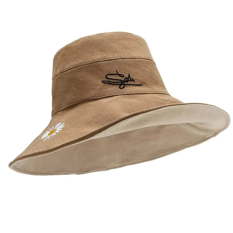 Unisex Large Brim Bucket Hat